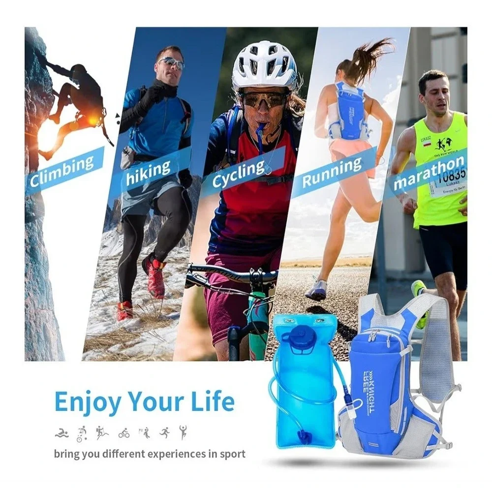 2L Water Bladder Bag Hydration Backpack‎ Pack Hiking Camping Cycling Outdoor NEW